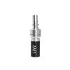 Конектор для силіконового шланга кальяну Amy Deluxe Carbon (Універсальний адаптер, Різьблення, З шарніром, що обертається)