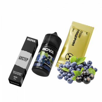 Набор для самозамеса Chaser Nova Blueberry&Currant (Черника Смородина, 65 мг, 30 мл)