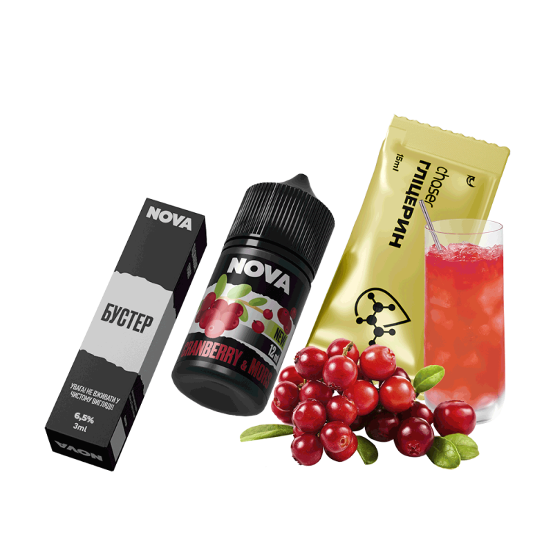 Набор для самозамеса Chaser Nova Cranberry&Mors (Клюква Морс, 65 мг, 30 мл)