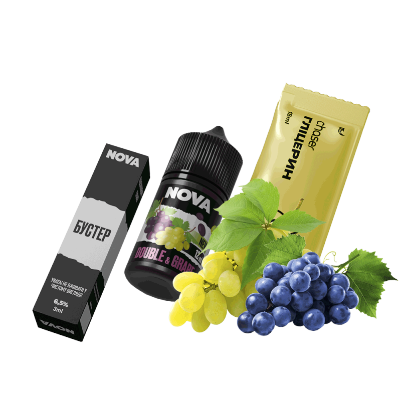 Набор для самозамеса Chaser Nova Double&Grape (Дабл Грейп, 65 мг, 30 мл)
