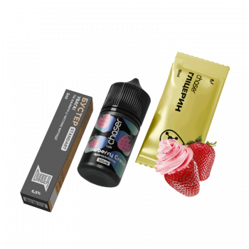 Набор для самозамеса Chaser Lux Strawberry Cream (Клубника Сливки, 65 мг, 30 мл)