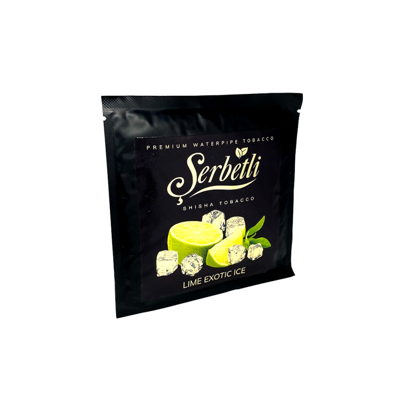 Табак Serbetli Lime Exotic Ice (Лайм Экзотик Лёд, 100 г)