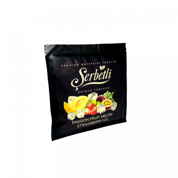 Табак Serbetli Passion fruit Melon Strawberry Ice (Маракуйя Дыня Клубника Лёд, 100 г)