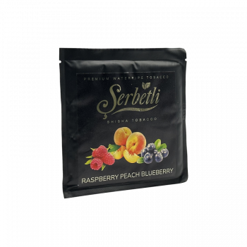 Табак Serbetli Raspberry Peach Blueberry (Малина Персик Черника, 100 г)