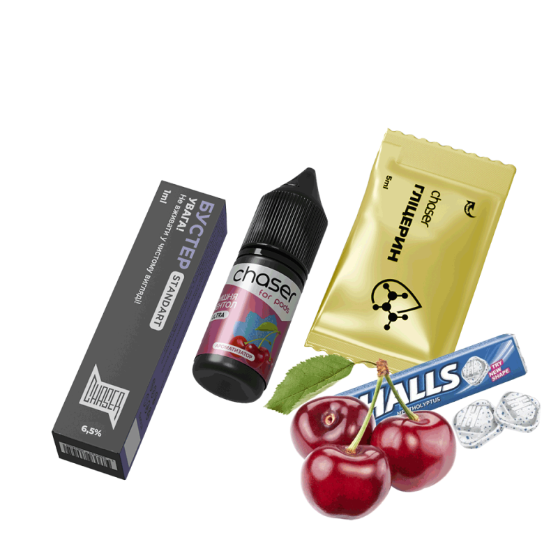 Набор для самозамеса Chaser Cherry Menthol Ultra (Вишня Ментол, 65 мг, 10 мл)
