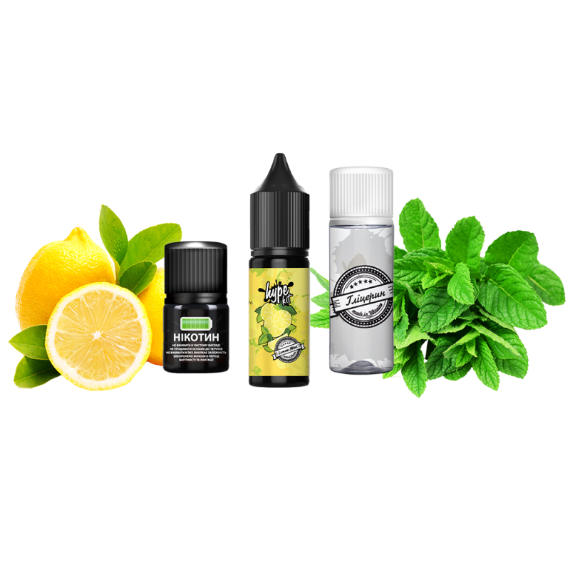 Набор для самозамеса Hype Kit Lemon Mint (Лимон Мята, 50 мг, 15 мл)