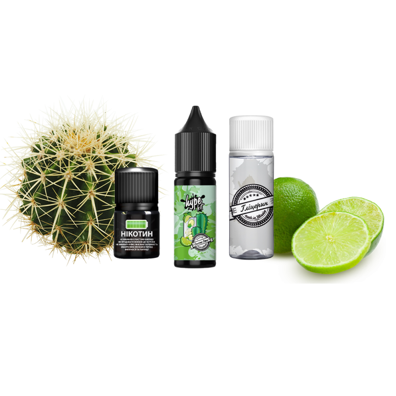 Набор для самозамеса Hype Kit Cactus Lime (Кактус Лайм, 50 мг, 15 мл)