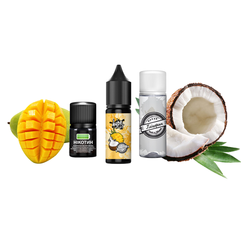 Набор для самозамеса Hype Kit Mango Coconut (Манго Кокос, 50 мг, 15 мл)
