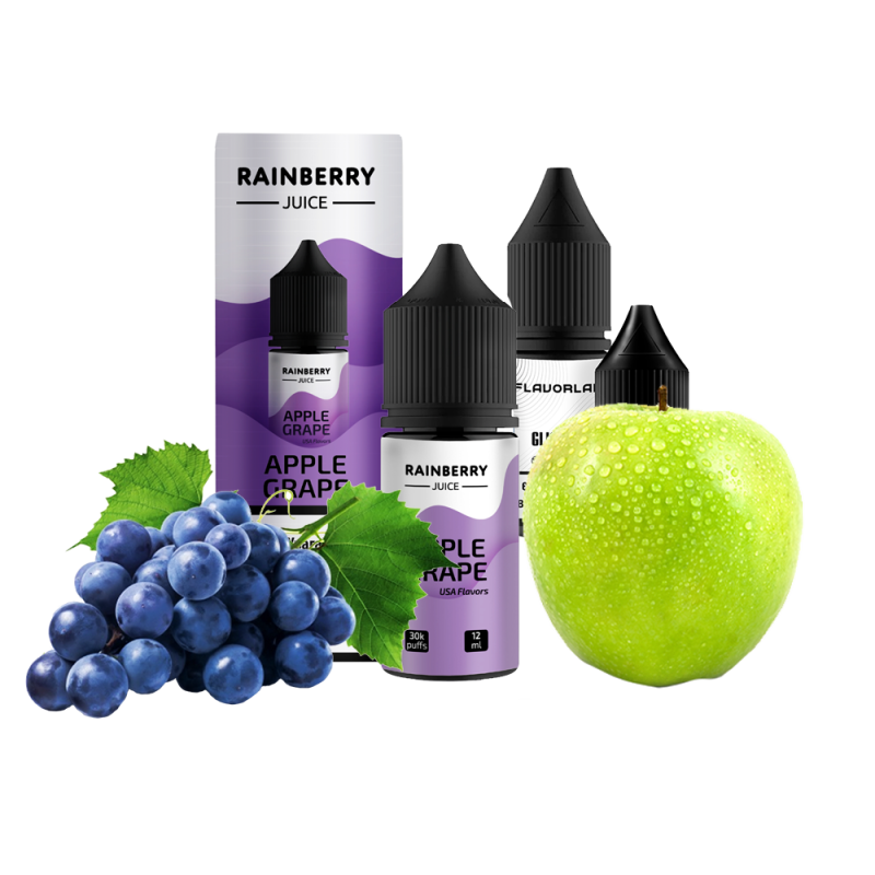 Набор для самозамеса Flavorlab Rainberry Juice Apple Grape (Яблоко Виноград, 65 мг, 30 мл)