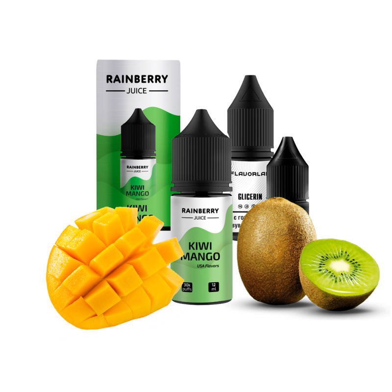 Набор для самозамеса Flavorlab Rainberry Juice Kiwi Mango (Киви Манго, 65 мг, 30 мл)