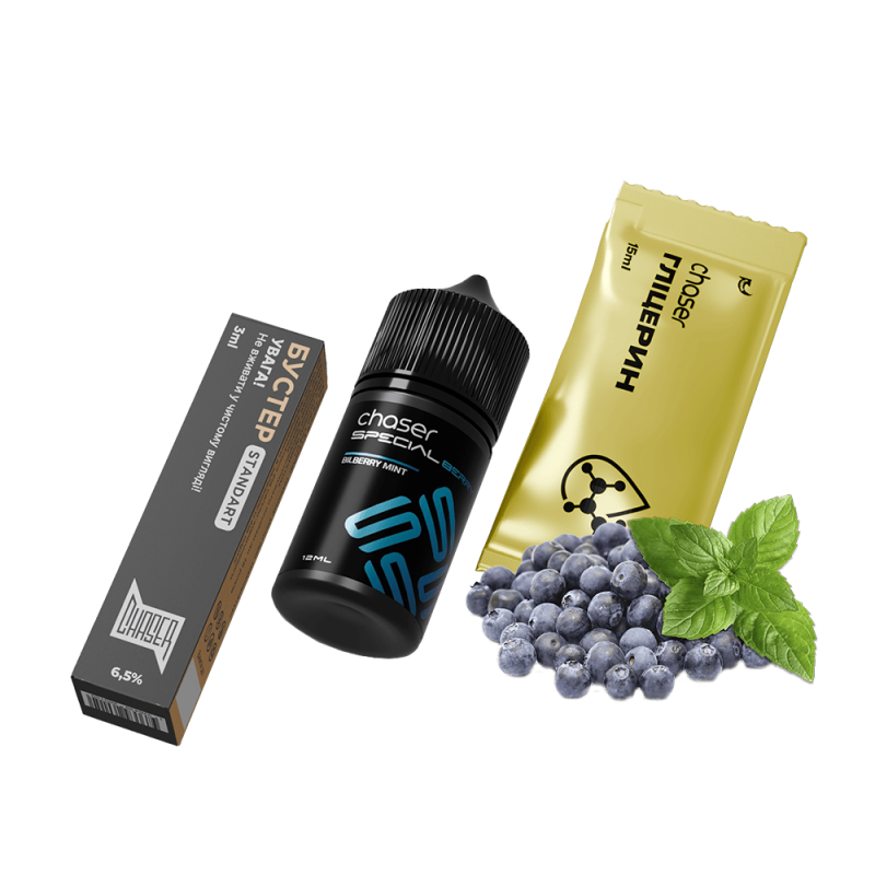 Набор для самозамеса Chaser Special Berry Bilberry Mint (Черника Мята, 65 мг, 30 мл)