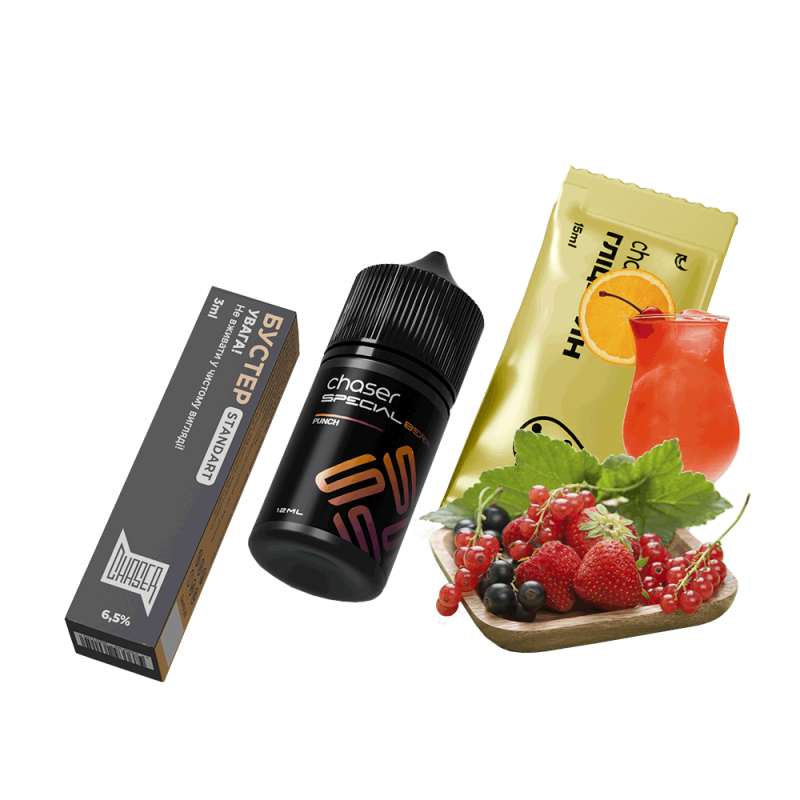 Набор для самозамеса Chaser Special Berry Punch (Пунш, 65 мг, 30 мл)