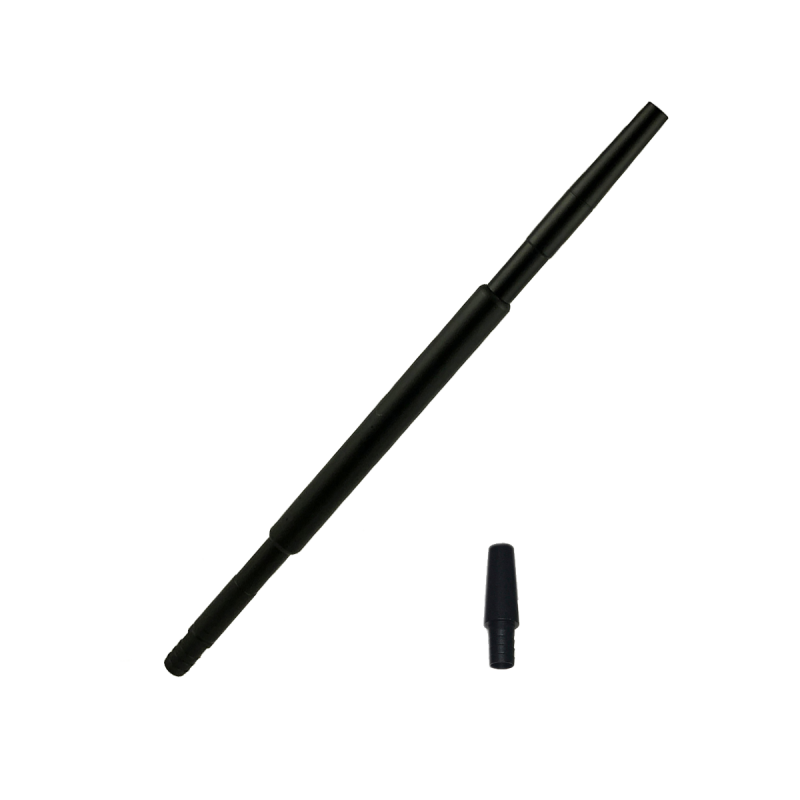 Мундштук для кальяна из алюминия Amy Kaya Black (Чёрный, с коннектором)