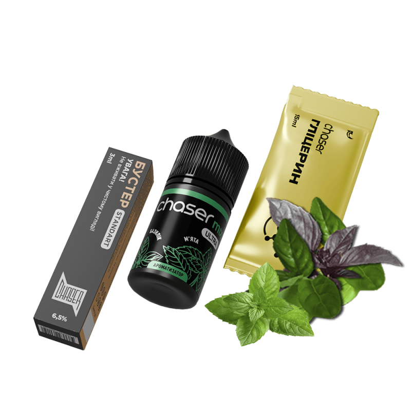Набор для самозамеса Chaser Mix Basil Mint Ultra (Базилик Мята, 65 мг, 30 мл)
