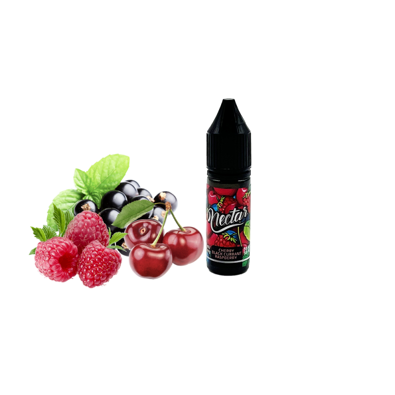 Жидкость Nectar Cherry black currant raspberry (Вишня Смородина Малина, 50 мг, 10 мл)