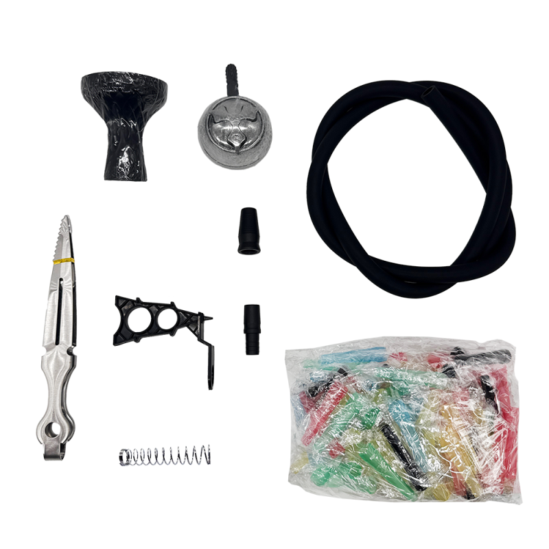 Кальян Garden Red 6156 (Красный, полный комплект)