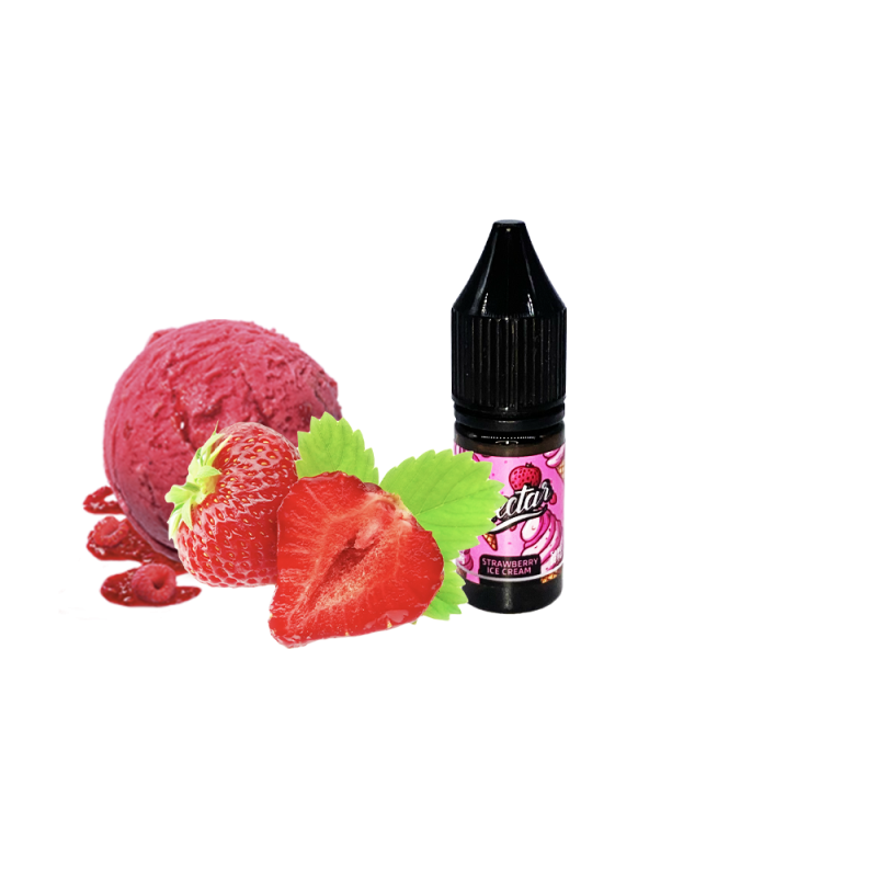 Жидкость Nectar Strawberry Ice Cream (Клубничное Мороженое, 50 мг, 10 мл)