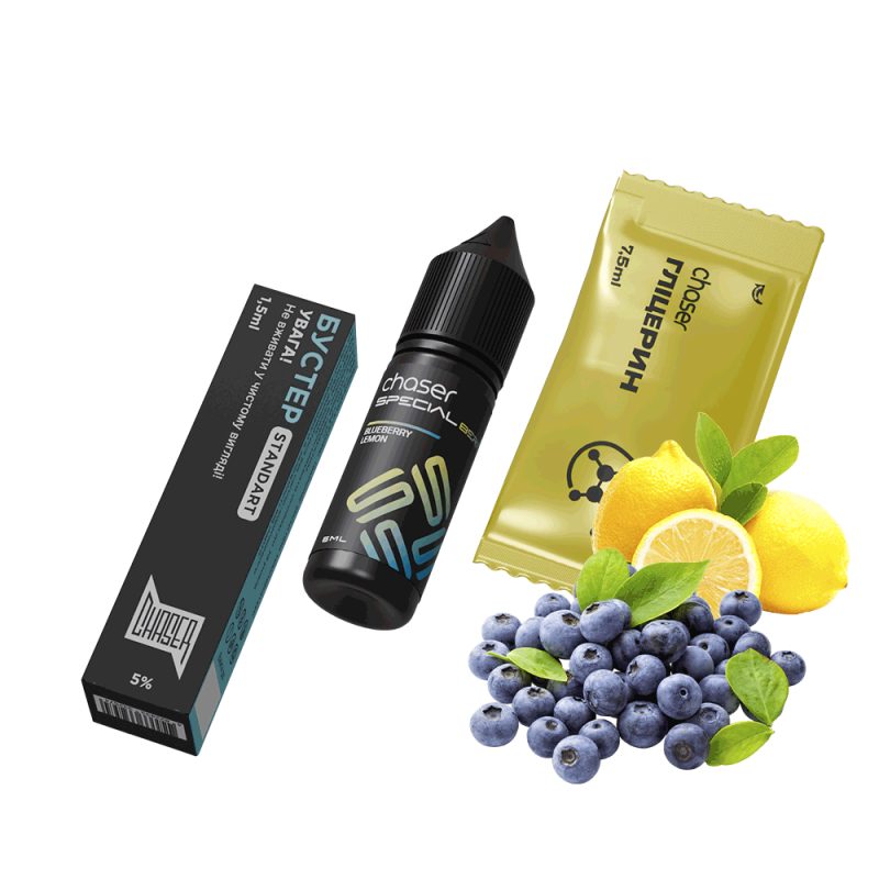Набор для самозамеса Chaser Special Berry Blueberry Lemon (Черника Лимон, 50 мг, 15 мл)