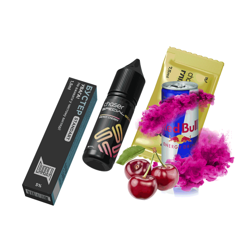 Набор для самозамеса Chaser Special Berry Energy Cherry (Вишня Энергетик, 50 мг, 15 мл)