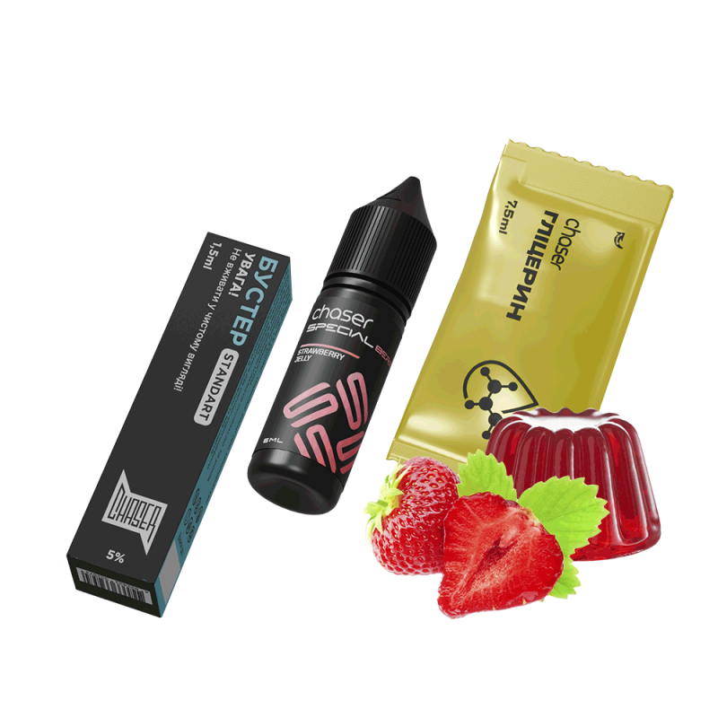Набор для самозамеса Chaser Special Berry Strawberry Jelly (Клубничное Желе, 50 мг, 15 мл)
