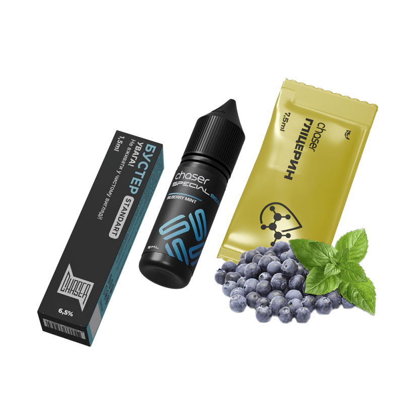 Набор для самозамеса Chaser Special Berry Bilberry Mint (Черника Мята, 65 мг, 15 мл)