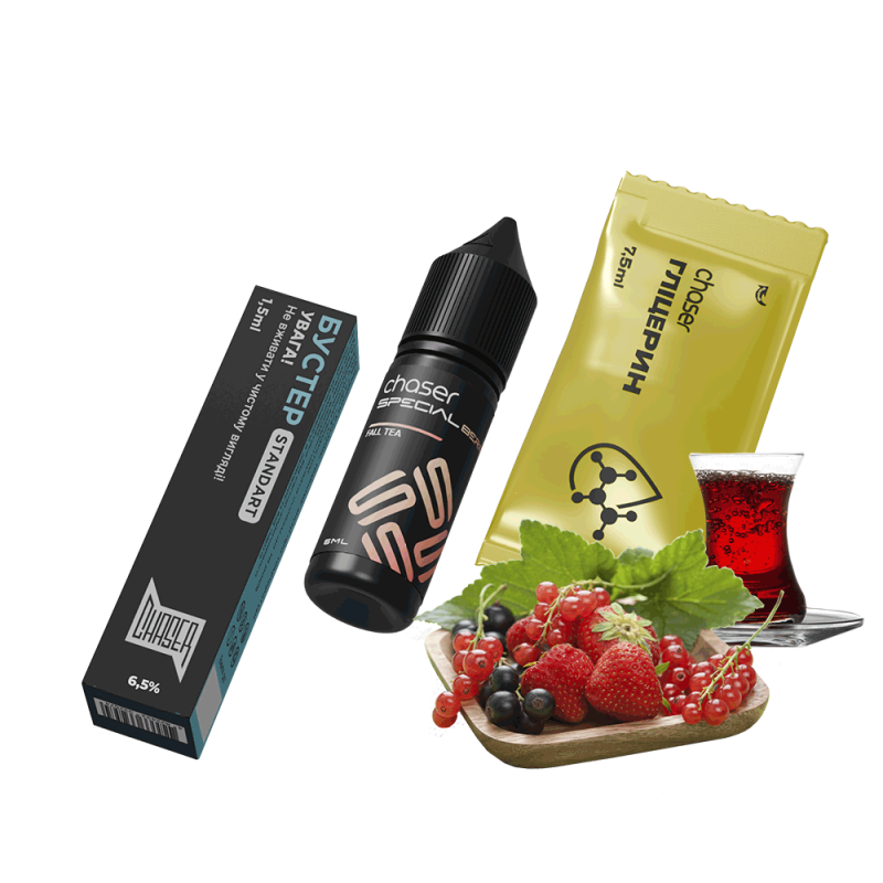 Набор для самозамеса Chaser Special Berry Fall Tea (Фол Ти, 65 мг, 15 мл)