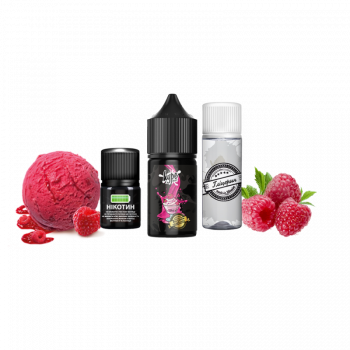 Набор для самозамеса Hype Black Ice Cream Raspberry (Мороженое Малина, 50 мг, 30 мл)