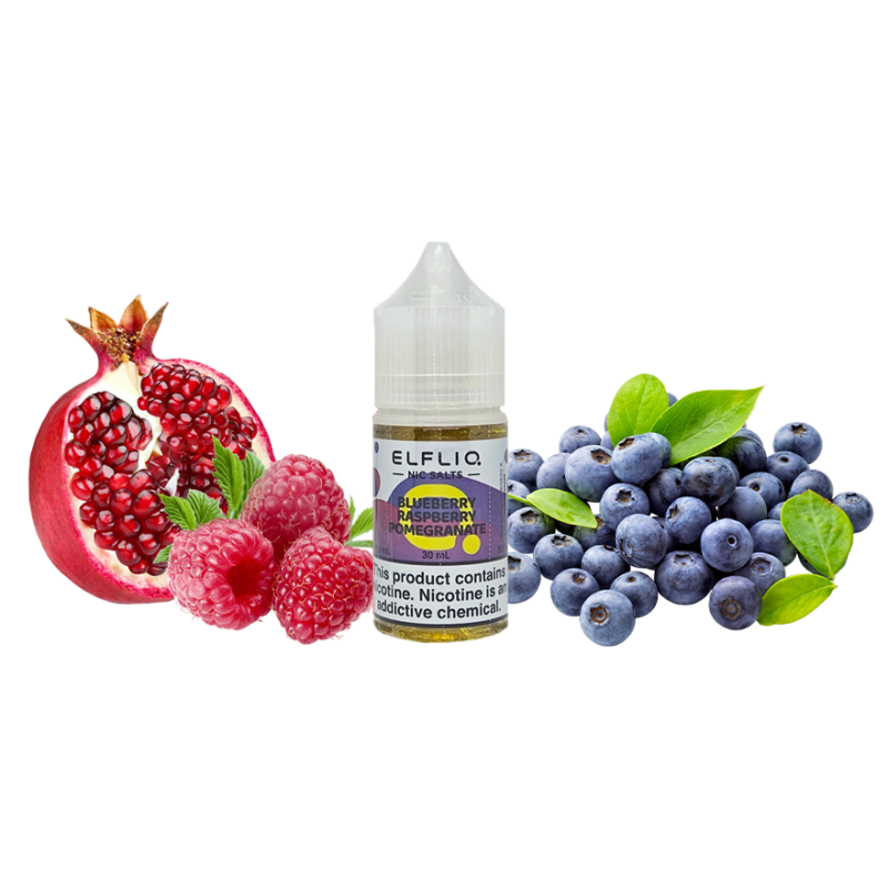 Жидкость Elfliq Blueberry Raspberry Pomegranate (Черника Малина Гранат, 50 мг, 30 мл)