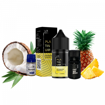 Набор для самозамеса WES Platinum Pineapple Coconut (Ананас Кокос, 50 мг, 30 мл)