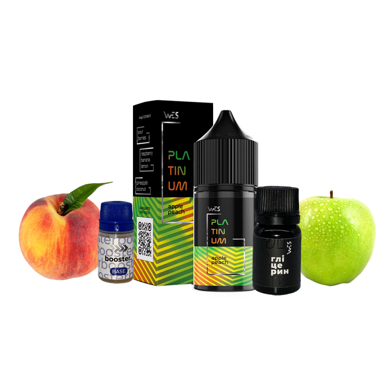 Набор для самозамеса WES Platinum Apple Peach (Яблоко Персик, 50 мг, 30 мл)