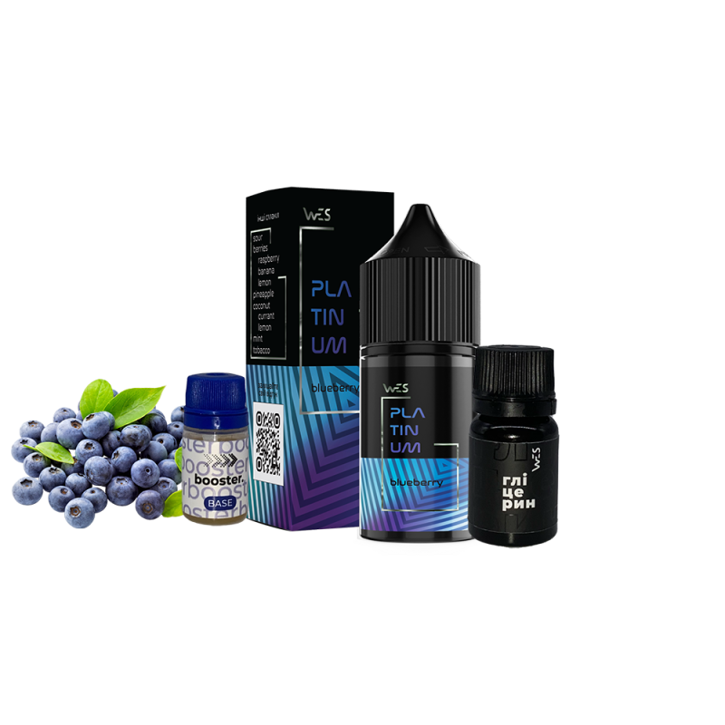 Набор для самозамеса WES Platinum Blueberry (Черника, 50 мг, 30 мл)