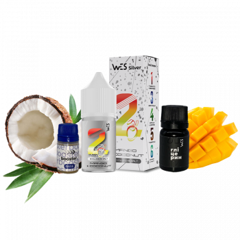 Набор для самозамеса WES Silver Mango&Coconut (Манго Кокос, 50 мг, 30 мл)