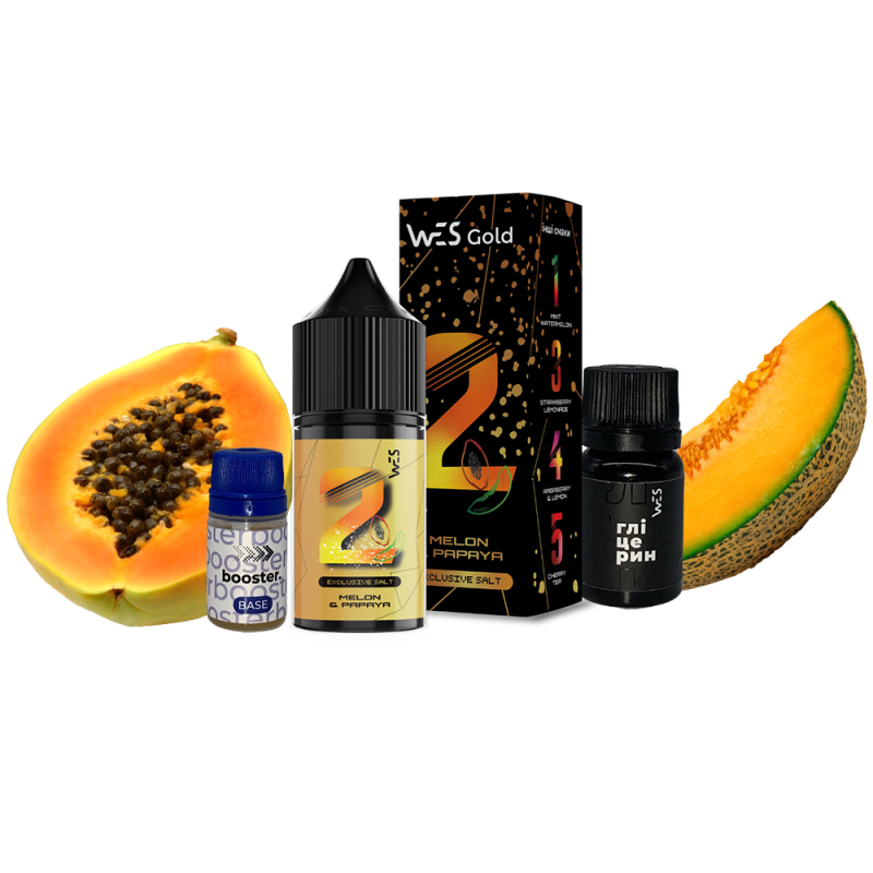 Набор для самозамеса WES Gold Melon&Papaya (Дыня Папая, 50 мг, 30 мл)