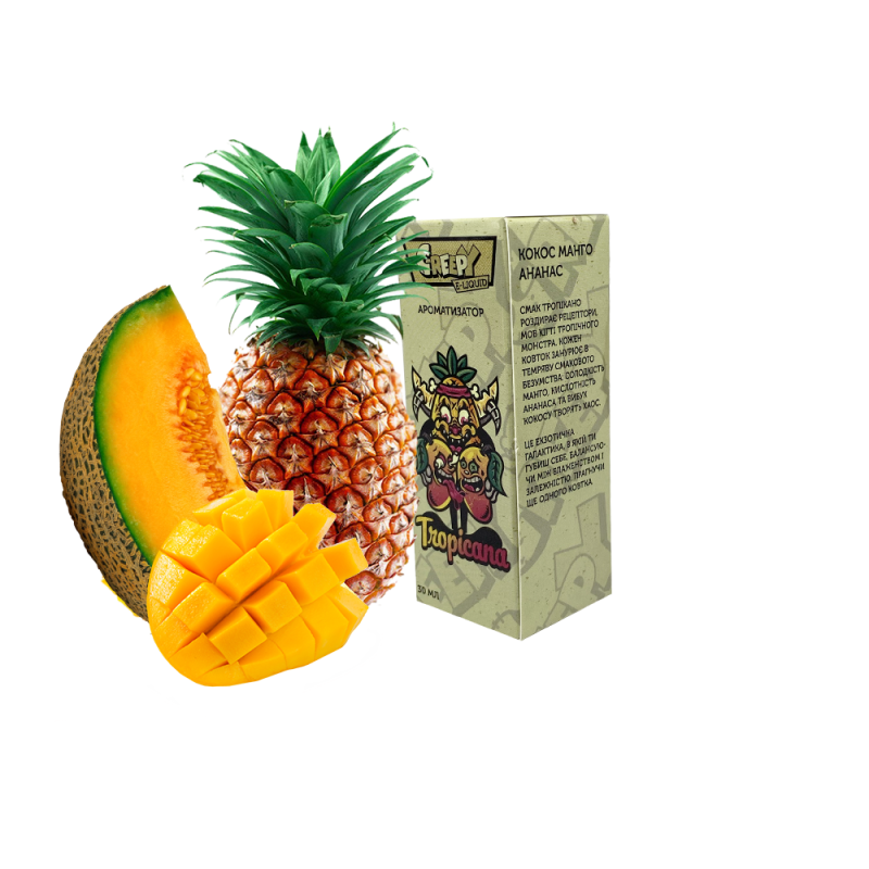 Жидкость Creepy Tropicana (Тропикана, 50 мг, 30 мл)