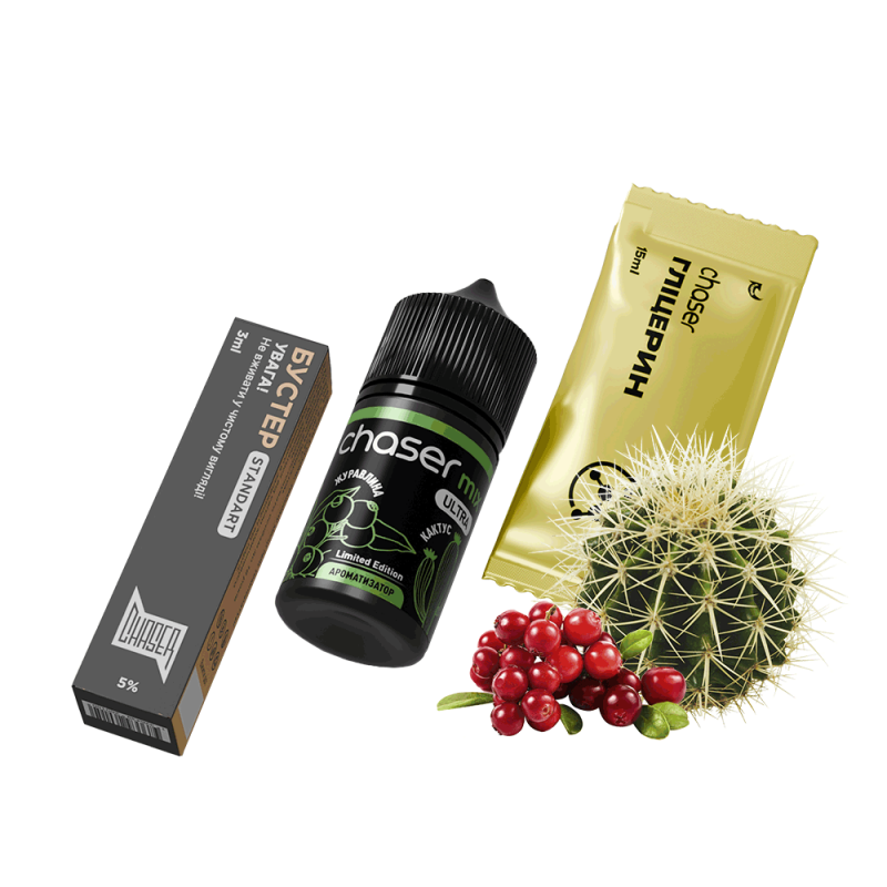 Набор для самозамеса Chaser Mix Cranberry Cactus Ultra (Клюква Кактус, 50 мг, 30 мл)