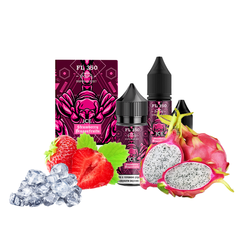 Набор для самозамеса Flavorlab FL350 Ice Strawberry Dragonfruit (Клубника питайя лёд, 50 мг, 30 мл)