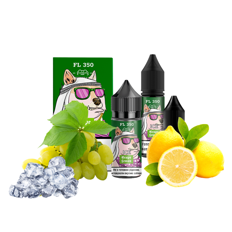 Набор для самозамеса Flavorlab FL350 Ice Grape Lemon (Виноград лимон лёд, 50 мг, 30 мл)