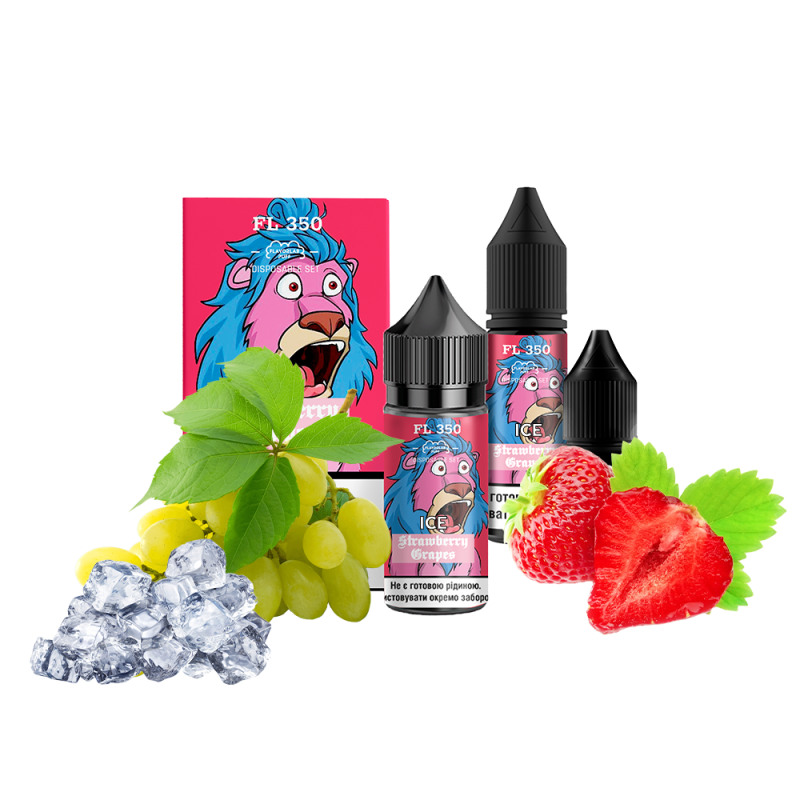 Набор для самозамеса Flavorlab FL350 Ice Strawberry Grapes (Клубника виноград лёд, 50 мг, 30 мл)
