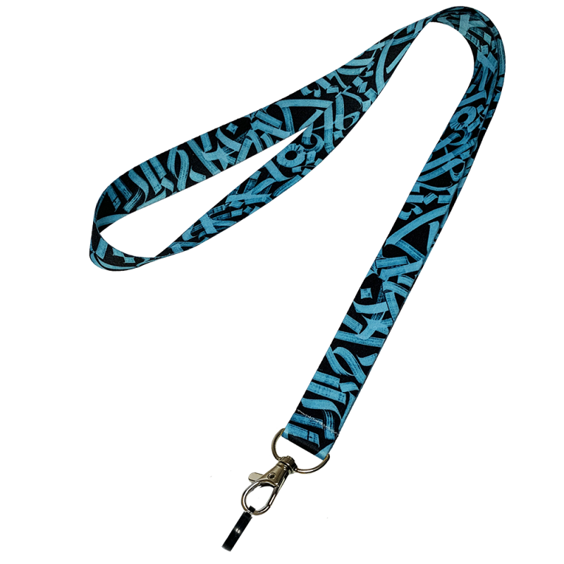 Лента для POD с силиконовым кольцом Personalka Graffiti Blue (Сине-чёрный)