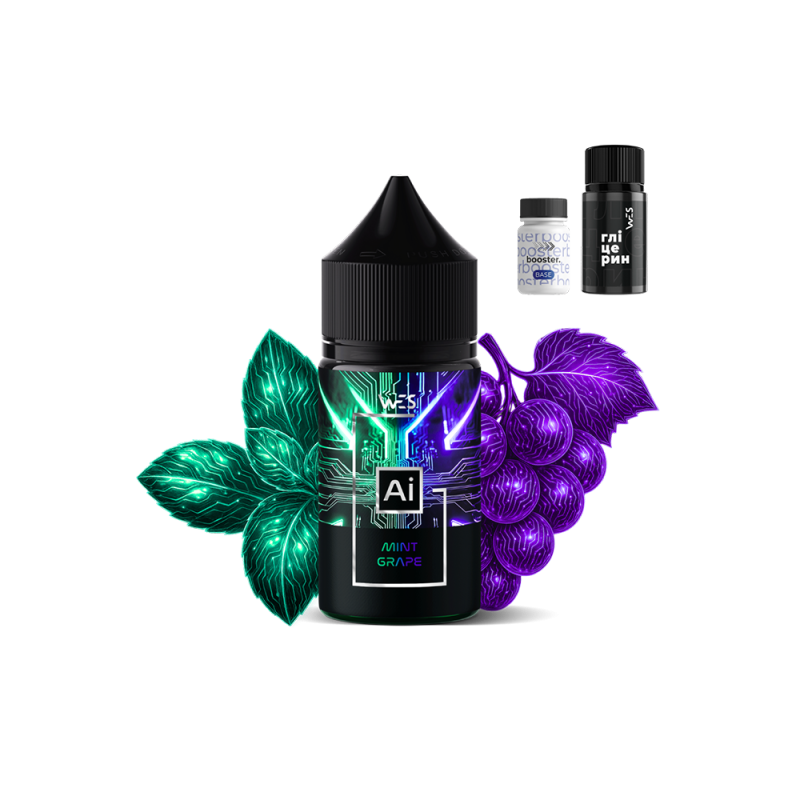 Набор для самозамеса WES Ai Mint Grape (Мята Виноград, 50 мг, 30 мл)