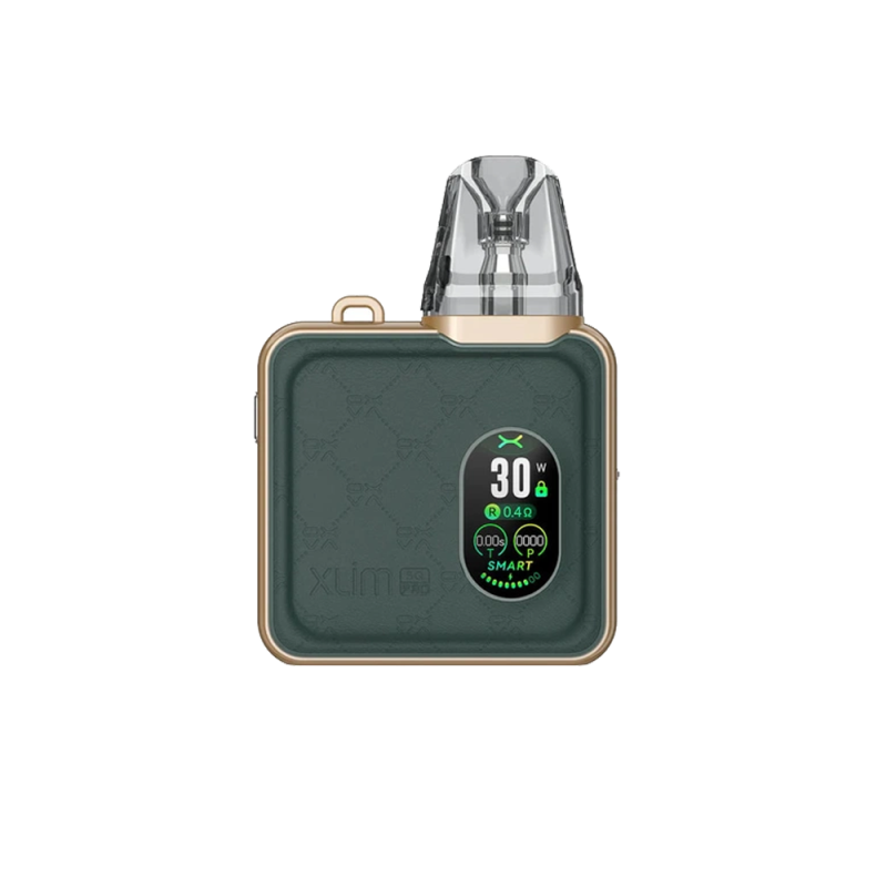 OXVA Xlim SQ Pro Kit 1200 Green Leather (Зелёная кожа, с картриджем) Многоразовый POD