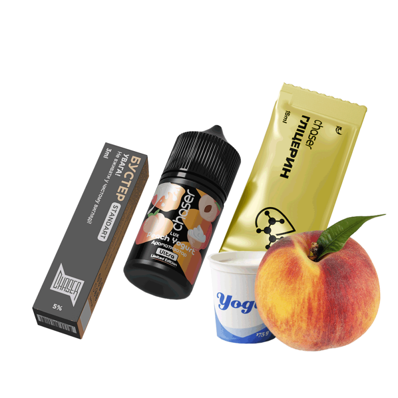 Набор для самозамеса Chaser Lux Peach Yogurt (Персик Йогурт, 50 мг, 30 мл)