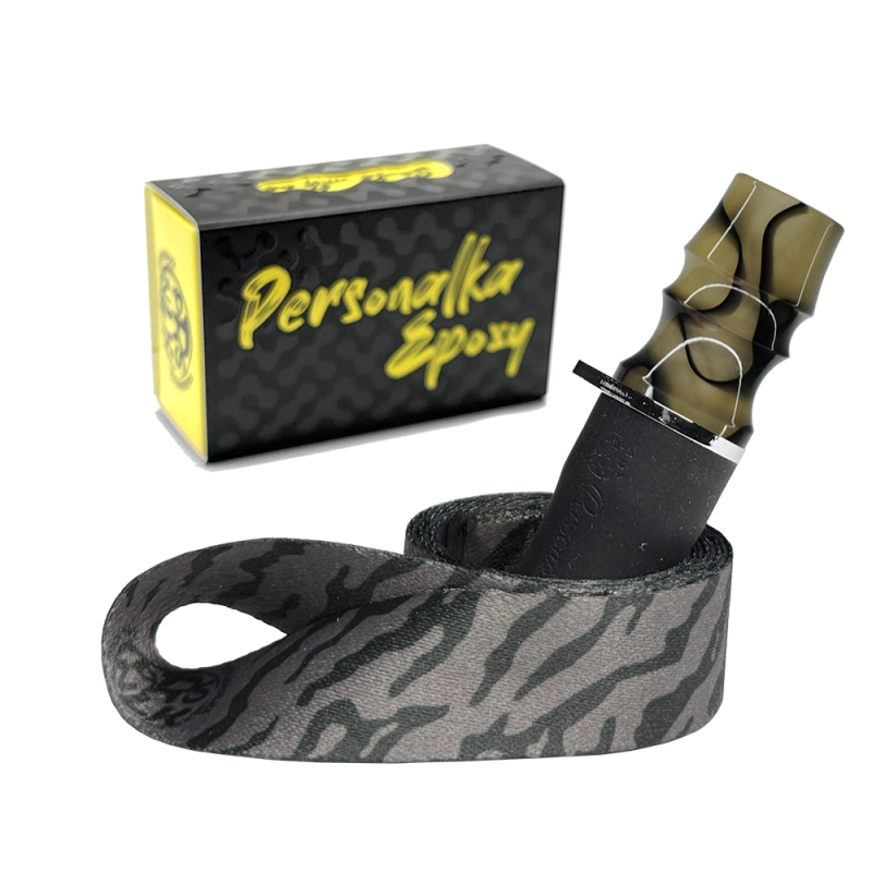 Персональный мундштук Personalka Epoxy Sakura (Перламутр с чёрным)