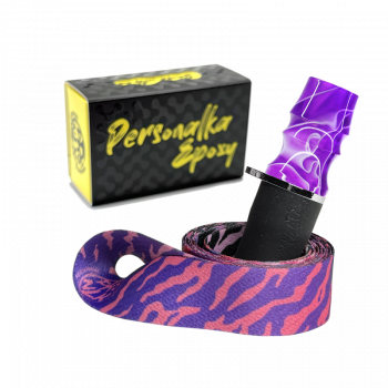 Персональный мундштук Personalka Epoxy Sakura (Сиреневый с белым)