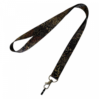 Лента для POD с силиконовым кольцом Personalka Gold Ornament (Чёрно-золотой)