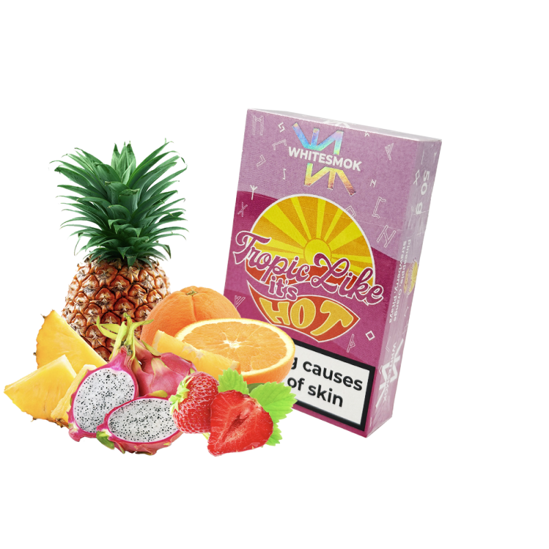 Табак WhiteSmok Tropic Like it's Hot (Апельсин Ананас Клубника Питайя, 50 г)