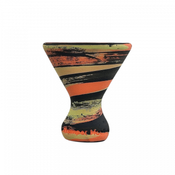 Глиняная чаша Trumpet Bell Оранжево-чёрная