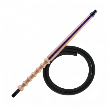 Мундштук для кальяна из дерева Karma Hookah Line Violet + шланг Soft Touch (Фиолетовый)
