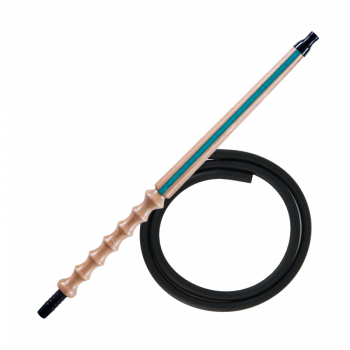 Мундштук для кальяна из дерева Karma Hookah Line Turquoise + шланг Soft Touch (Бирюзовый)