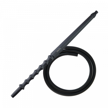 Мундштук для кальяна из дерева Karma Hookah Black Matte + шланг Soft Touch (Чёрный матовый)
